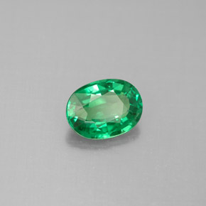 Granato Tsavorite Verde chiaro naturale da 1.37 ct, Taglio ovale, VS