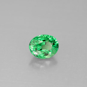 Granato Tsavorite Verde chiaro naturale da 0.98 ct, Taglio ovale, VS
