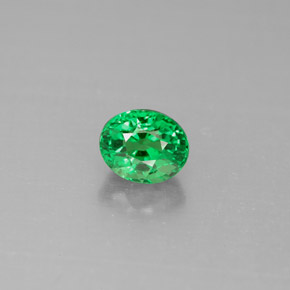 Granato tsavorite naturale verde da 1,10 ct, taglio ovale, VS