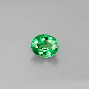 Granato tsavorite naturale verde da 1,06 ct, taglio ovale, VS