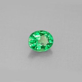 Granato tsavorite naturale verde da 1,06 ct, taglio ovale, VS