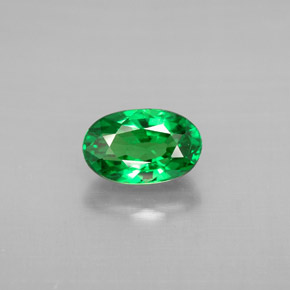 Granato Tsavorite Cromo verde naturale da 1.40 ct, Taglio ovale, VS