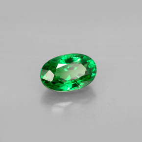 Granato Tsavorite Cromo verde naturale da 1.40 ct, Taglio ovale, VS