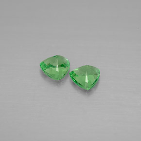Granato tsavorite naturale verde da  ct, trillion, VVS-VS