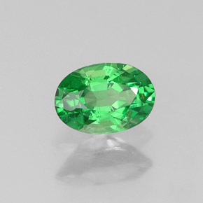 Granato tsavorite naturale verde da 0,35 ct, taglio ovale, VS