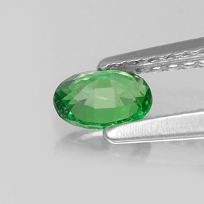 Granato tsavorite naturale verde da 0,35 ct, taglio ovale, VS