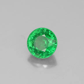 Granato tsavorite naturale verde da 0,52 ct, taglio rotondo, VS-SI