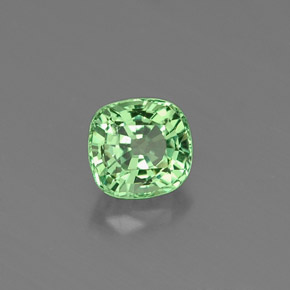 Granato tsavorite naturale verde da 0,53 ct, taglio a cuscino, VVS-VS