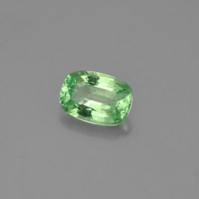 Granato tsavorite naturale verde da 0,48 ct, taglio a cuscino, VVS-VS