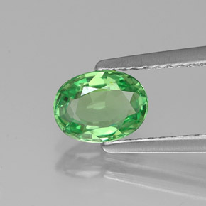 Granato tsavorite naturale verde da 0,89 ct, taglio ovale, VS