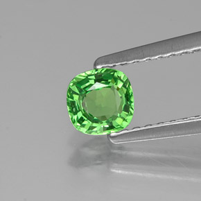 Granato tsavorite naturale verde da 0,48 ct, taglio a cuscino, VVS-VS