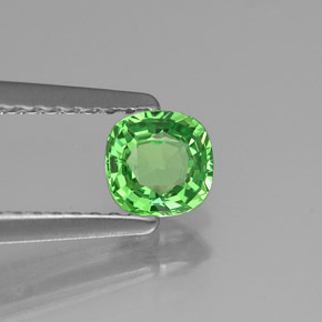 Granato tsavorite naturale verde da 0,48 ct, taglio a cuscino, VVS-VS