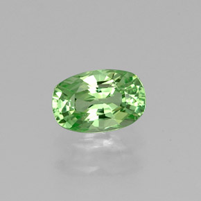 Granato tsavorite naturale verde da 0,54 ct, taglio a cuscino, VVS-VS