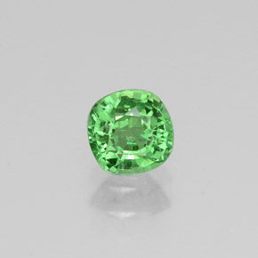 Granato tsavorite naturale verde da 0,48 ct, taglio a cuscino, VS