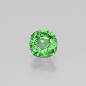 Granato tsavorite naturale verde da 0,48 ct, taglio a cuscino, VS