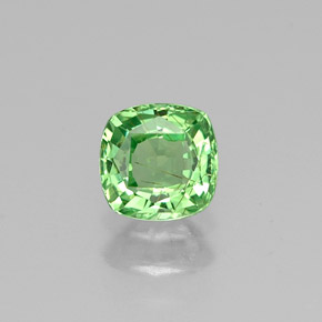Granato tsavorite naturale verde da 0,50 ct, taglio a cuscino, VS