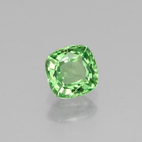 Granato tsavorite naturale verde da 0,50 ct, taglio a cuscino, VS
