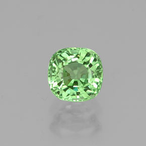 Granato tsavorite naturale verde da 0,60 ct, taglio a cuscino, VS