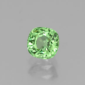 Granato tsavorite naturale verde da 0,60 ct, taglio a cuscino, VS
