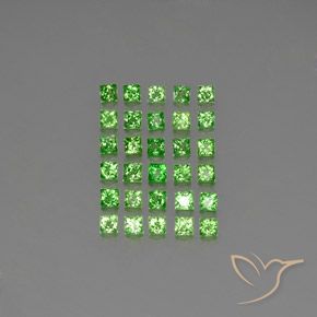 2.67ctw Naturale Verde acceso Granato Tsavorite, Quadrato, VVS-VS