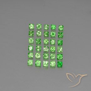 2.70ctw Naturale Verde medio Granato Tsavorite, Quadrato, VVS-VS