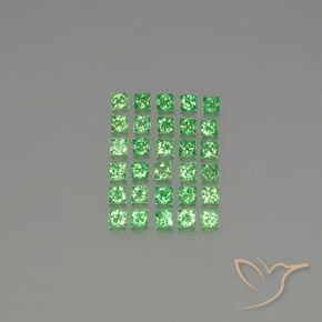 2.36ctw Naturale Verde elettrico Granato Tsavorite, Quadrato, VVS-VS