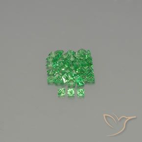 2.37ctw Naturale Verde brillante Granato Tsavorite, Quadrato, VVS-VS