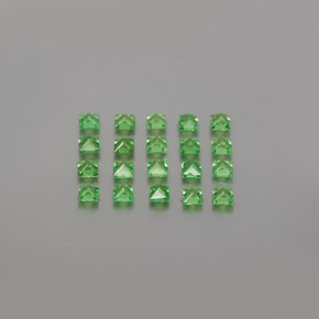 Granato tsavorite naturale verde da  ct, quadrato, VVS-VS