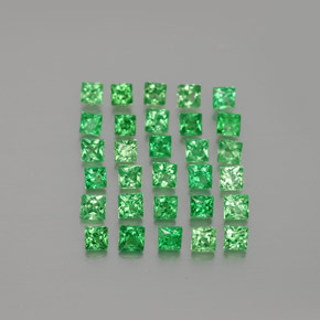 Granato tsavorite naturale verde da 2,05 ct, quadrato, VVS-VS