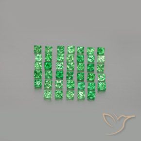 1.68ctw Naturale Verde medio Granato Tsavorite, Quadrato, VVS-VS