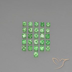 2.06ctw Naturale Verde brillante Granato Tsavorite, Quadrato, VVS-VS