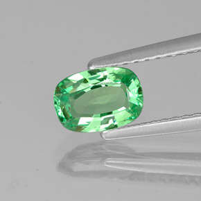 Granato tsavorite naturale verde da 0,84 ct, taglio a cuscino, VVS-VS