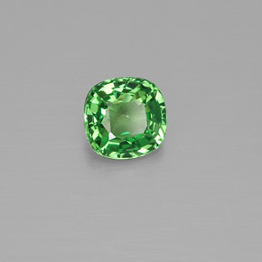 Granato tsavorite naturale verde da 0,48 ct, taglio a cuscino, VVS-VS