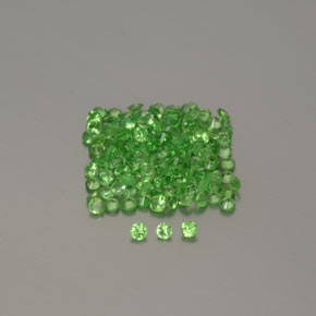 Granato tsavorite naturale verde da 1,36 ct, taglio rotondo, VVS-VS