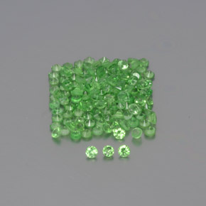 Granato tsavorite naturale verde da 1,22 ct, taglio rotondo, VVS-VS
