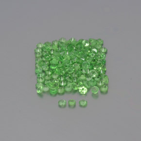 Granato tsavorite naturale verde da 1,22 ct, taglio rotondo, VVS-VS