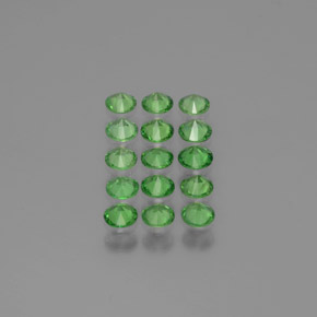 Granato tsavorite naturale verde da 1,97 ct, taglio rotondo, VS