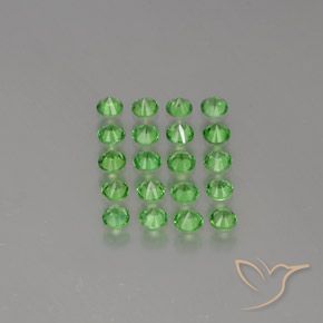 Granato tsavorite naturale verde da 2,36 ct, taglio rotondo, VVS-VS