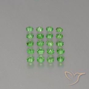 Granato tsavorite naturale verde da 2,11 ct, taglio rotondo, VS