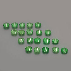 Granato tsavorite naturale verde da 2,41 ct, taglio rotondo, VS