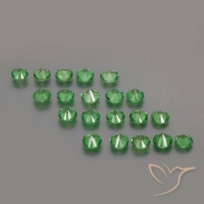 Granato tsavorite naturale verde da 2,71 ct, taglio rotondo, VS