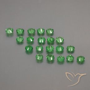 Granato tsavorite naturale verde da 1,95 ct, taglio rotondo, VS