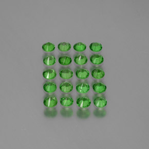 Granato tsavorite naturale verde da 2,23 ct, taglio rotondo, VVS-VS