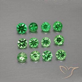2.94ctw Naturale Verde medio Granato Tsavorite, Rotondo, VVS-VS