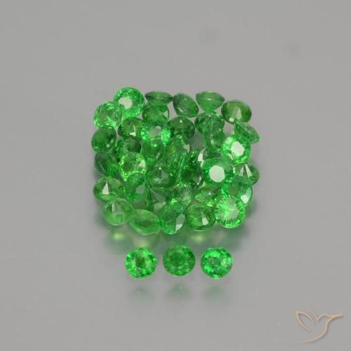 2.85ctw Naturale Verde brillante Granato Tsavorite, Rotondo, VS-SI
