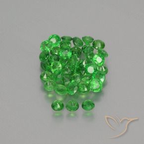 Gemme di Granato Tsavorite Verde brillante naturale da 2.85 ct, Rotondo, VS-SI