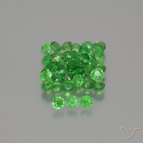 2.46ctw Naturale Verde brillante Granato Tsavorite, Rotondo, VS-SI