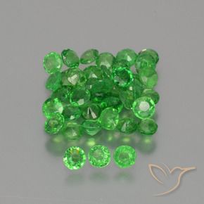 Gemme di Granato Tsavorite Verde brillante naturale da 2.46 ct, Rotondo, VS-SI