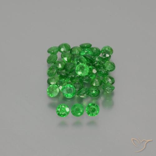 2.80ctw Naturale Verde brillante Granato Tsavorite, Rotondo, VS-SI