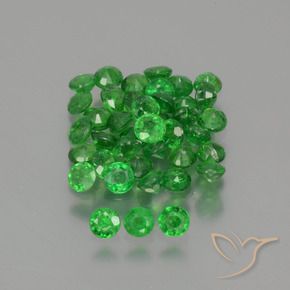 Gemme di Granato Tsavorite Verde brillante naturale da 2.80 ct, Rotondo, VS-SI